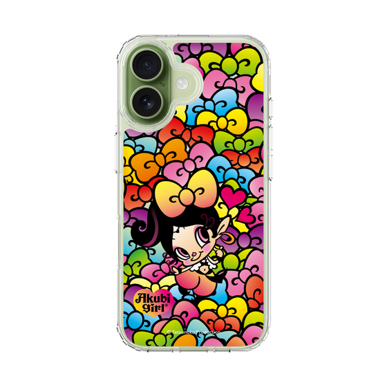 スリムプロテクションケース［ アクビガール - リボン ］