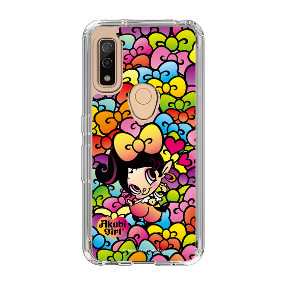 スリムプロテクションケース［ アクビガール - リボン ］