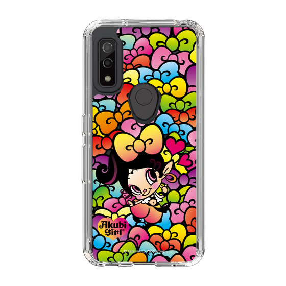 スリムプロテクションケース［ アクビガール - リボン ］