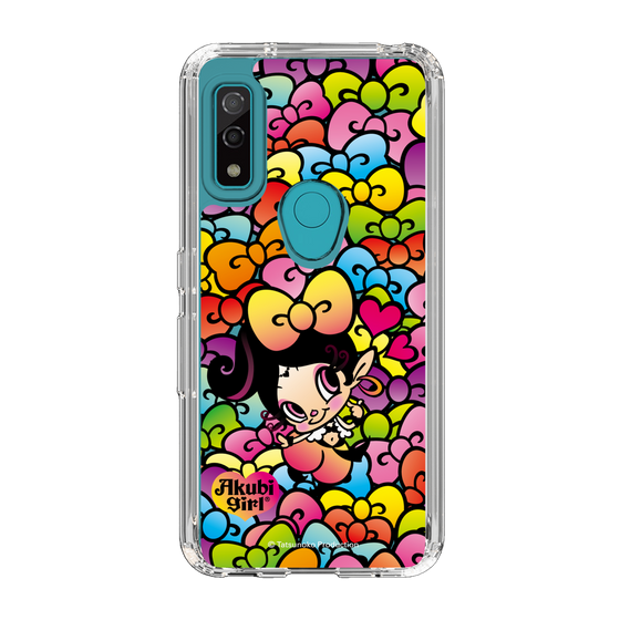 スリムプロテクションケース［ アクビガール - リボン ］