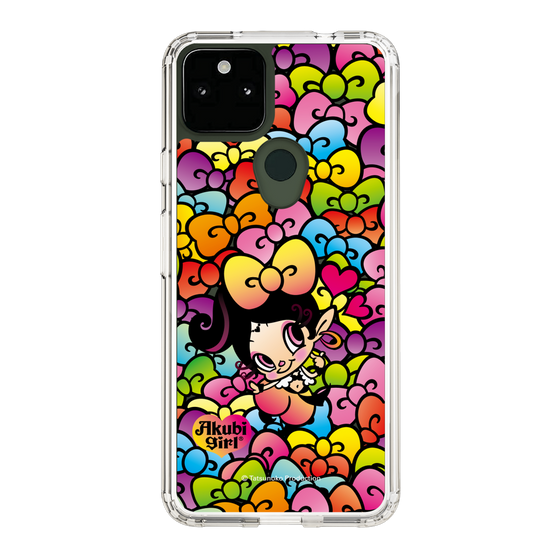 スリムプロテクションケース［ アクビガール - リボン ］