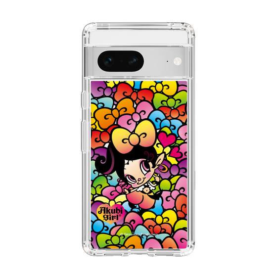 スリムプロテクションケース［ アクビガール - リボン ］