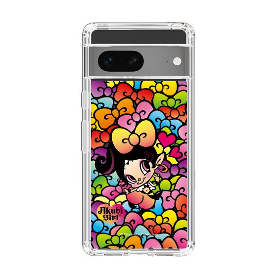 スリムプロテクションケース［ アクビガール - リボン ］