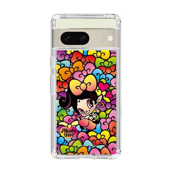 スリムプロテクションケース［ アクビガール - リボン ］