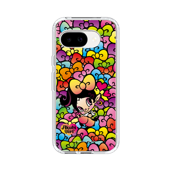 スリムプロテクションケース［ アクビガール - リボン ］