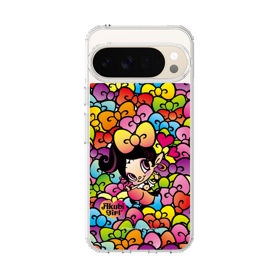 スリムプロテクションケース［ アクビガール - リボン ］