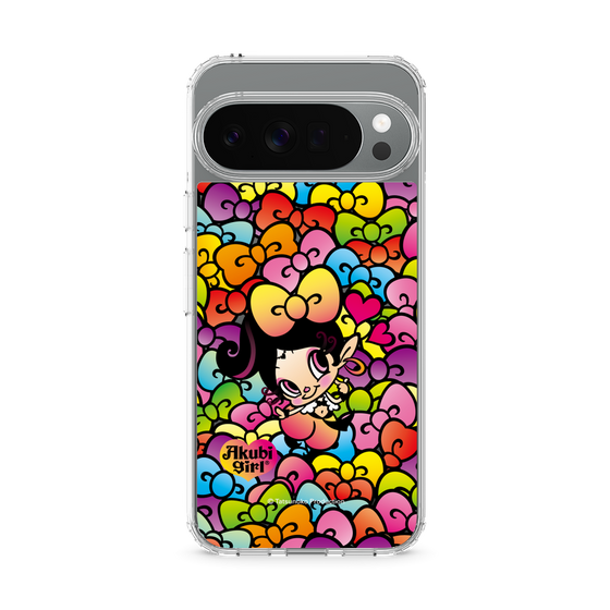 スリムプロテクションケース［ アクビガール - リボン ］