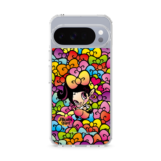 スリムプロテクションケース［ アクビガール - リボン ］