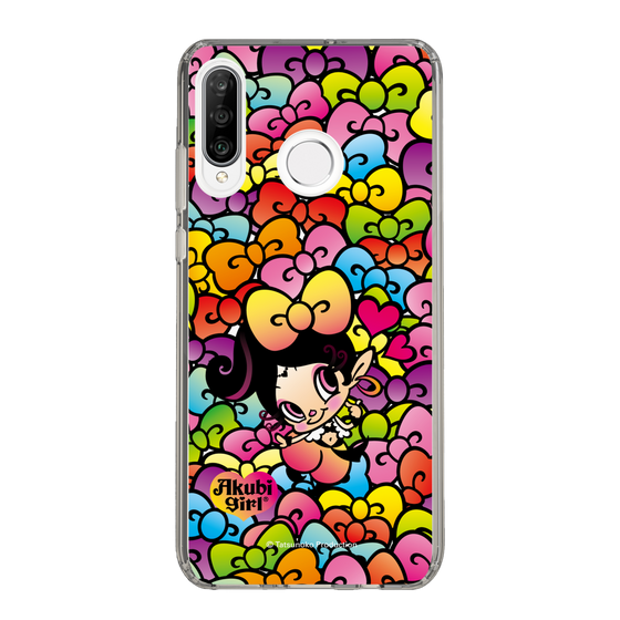 スリムプロテクションケース［ アクビガール - リボン ］