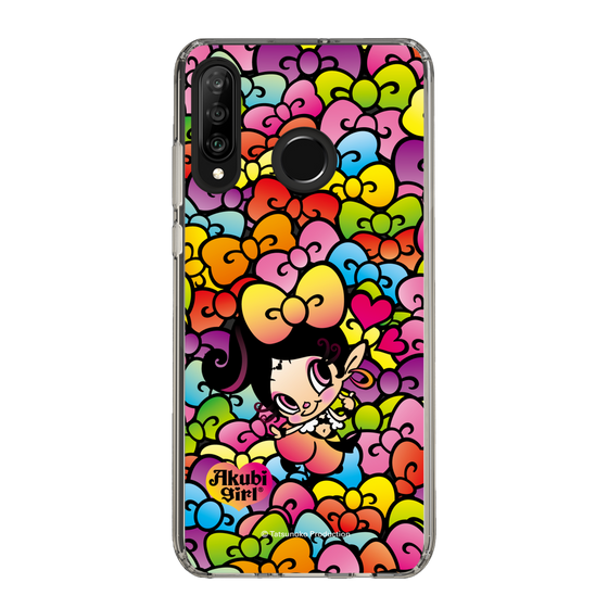 スリムプロテクションケース［ アクビガール - リボン ］