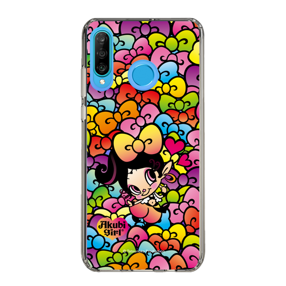 スリムプロテクションケース［ アクビガール - リボン ］
