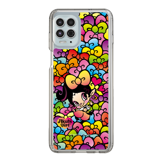スリムプロテクションケース［ アクビガール - リボン ］