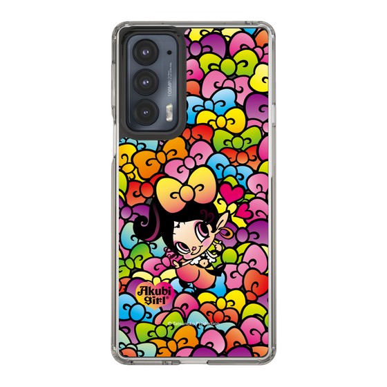 スリムプロテクションケース［ アクビガール - リボン ］