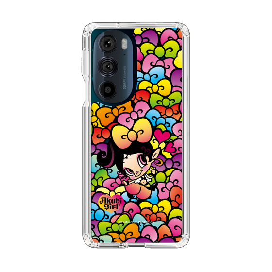 スリムプロテクションケース［ アクビガール - リボン ］