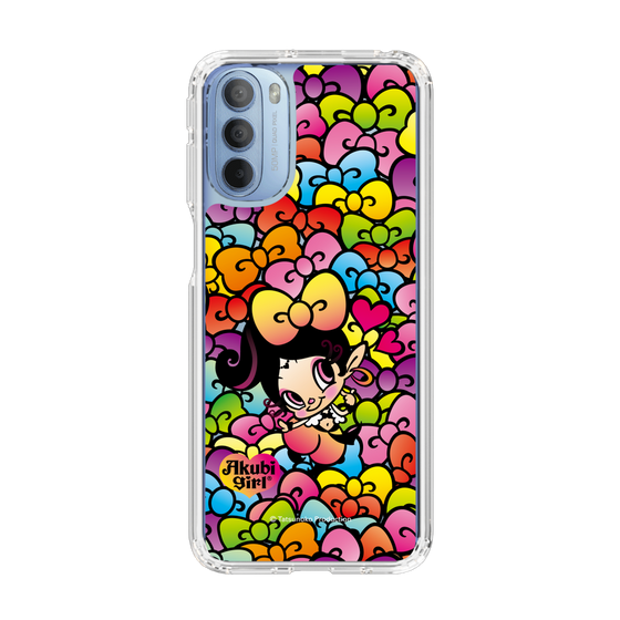 スリムプロテクションケース［ アクビガール - リボン ］