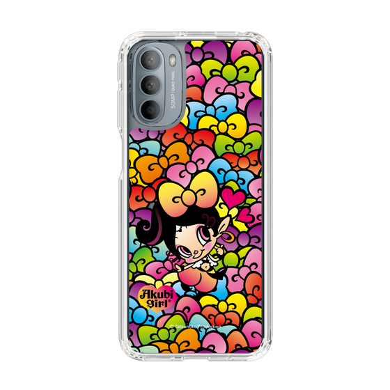 スリムプロテクションケース［ アクビガール - リボン ］