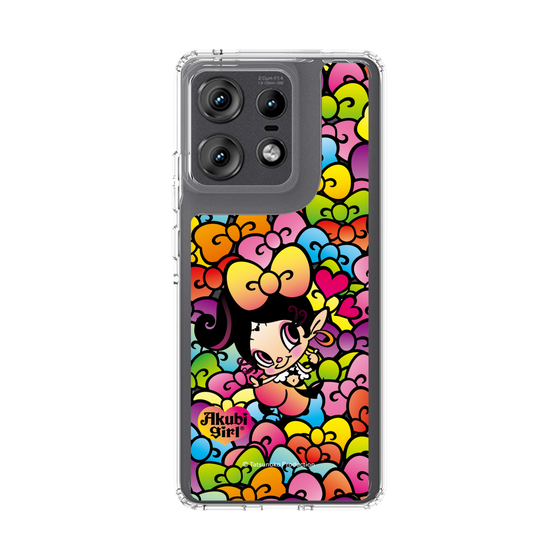 スリムプロテクションケース［ アクビガール - リボン ］