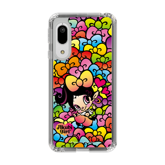 スリムプロテクションケース［ アクビガール - リボン ］