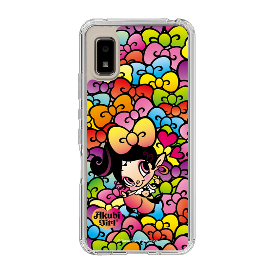 スリムプロテクションケース［ アクビガール - リボン ］