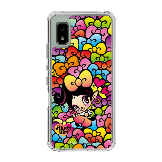 スリムプロテクションケース［ アクビガール - リボン ］
