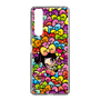 スリムプロテクションケース［ アクビガール - リボン ］