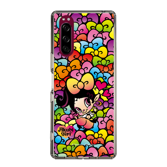 スリムプロテクションケース［ アクビガール - リボン ］