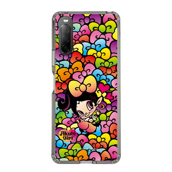 スリムプロテクションケース［ アクビガール - リボン ］