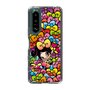スリムプロテクションケース［ アクビガール - リボン ］