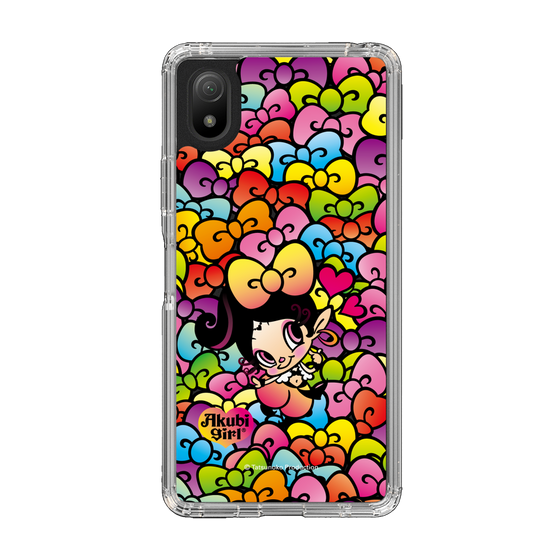 スリムプロテクションケース［ アクビガール - リボン ］