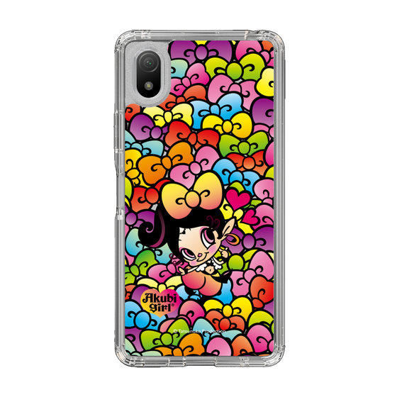 スリムプロテクションケース［ アクビガール - リボン ］