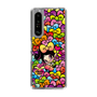 スリムプロテクションケース［ アクビガール - リボン ］