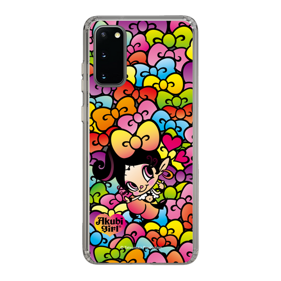 スリムプロテクションケース［ アクビガール - リボン ］