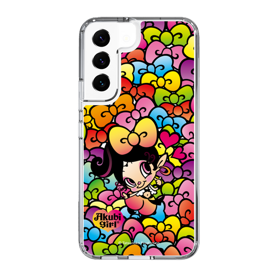 スリムプロテクションケース［ アクビガール - リボン ］