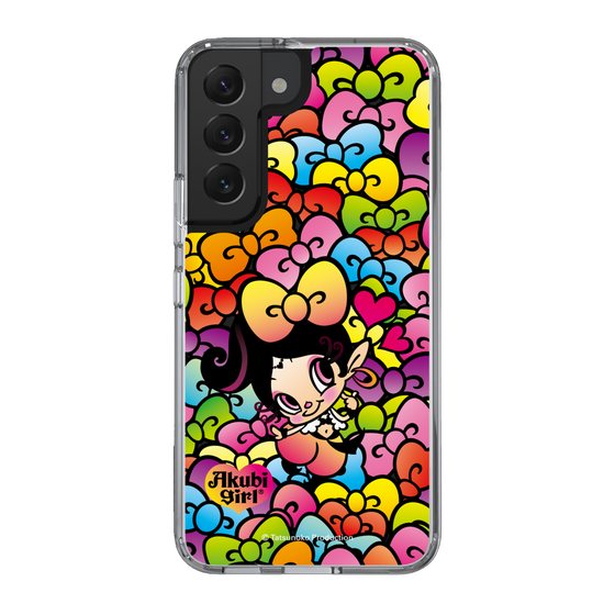 スリムプロテクションケース［ アクビガール - リボン ］