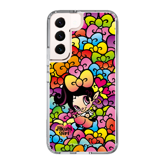 スリムプロテクションケース［ アクビガール - リボン ］