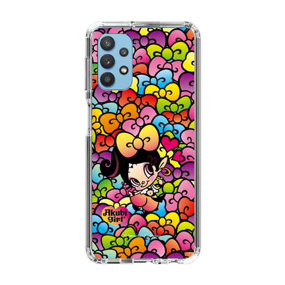 スリムプロテクションケース［ アクビガール - リボン ］
