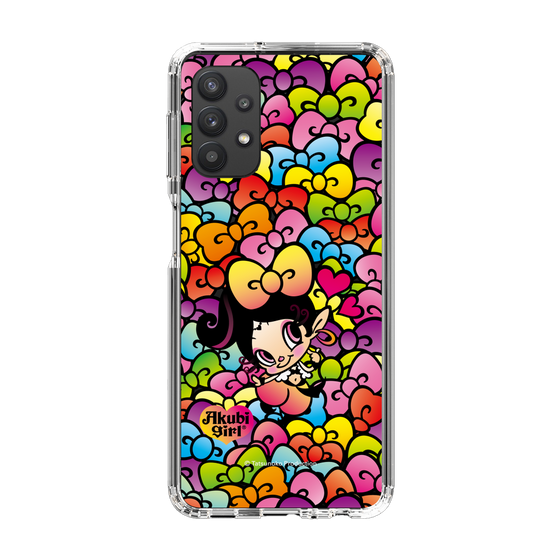 スリムプロテクションケース［ アクビガール - リボン ］
