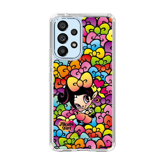 スリムプロテクションケース［ アクビガール - リボン ］