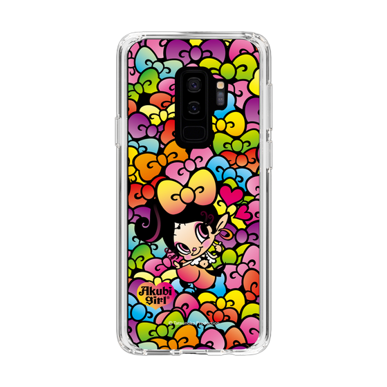 スリムプロテクションケース［ アクビガール - リボン ］
