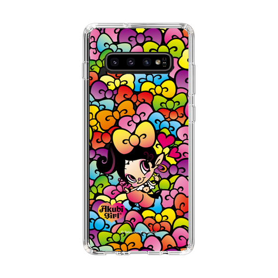 スリムプロテクションケース［ アクビガール - リボン ］