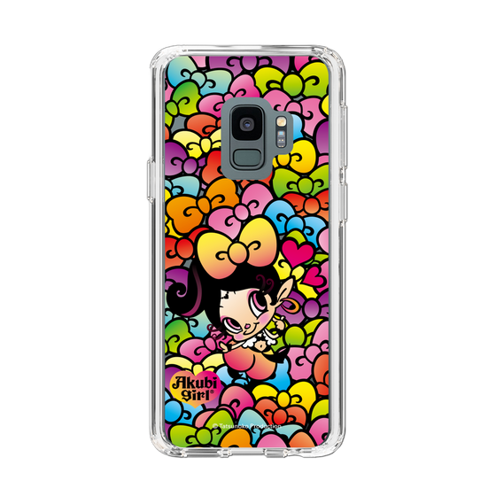 スリムプロテクションケース［ アクビガール - リボン ］