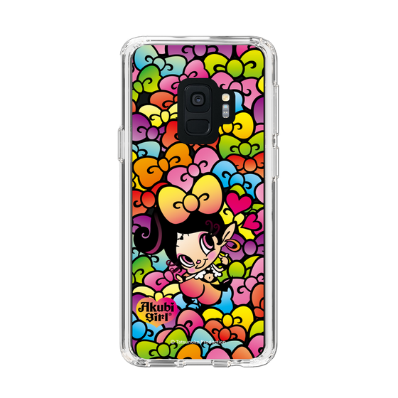 スリムプロテクションケース［ アクビガール - リボン ］