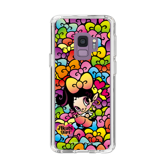 スリムプロテクションケース［ アクビガール - リボン ］
