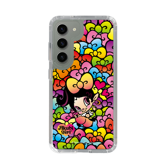 スリムプロテクションケース［ アクビガール - リボン ］