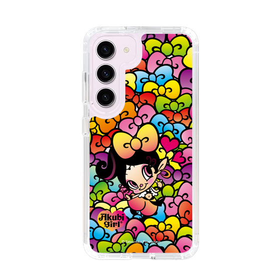 スリムプロテクションケース［ アクビガール - リボン ］