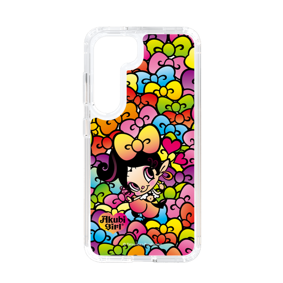 スリムプロテクションケース［ アクビガール - リボン ］