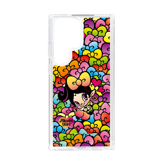 スリムプロテクションケース［ アクビガール - リボン ］