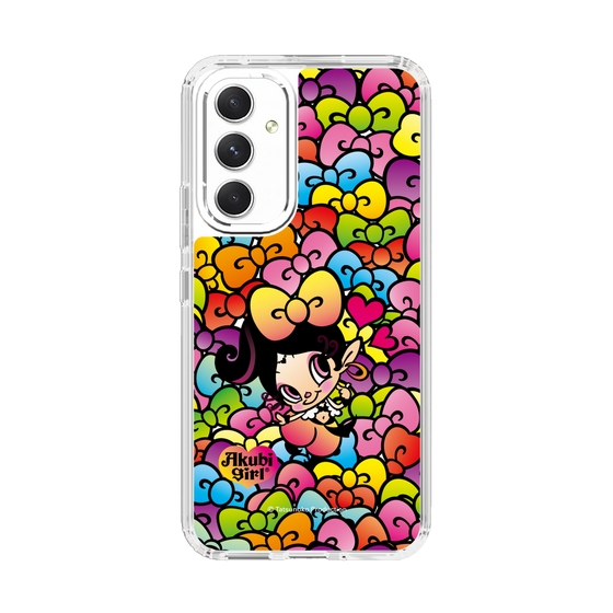スリムプロテクションケース［ アクビガール - リボン ］