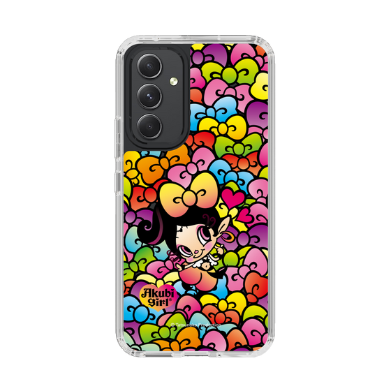スリムプロテクションケース［ アクビガール - リボン ］