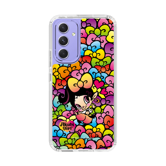 スリムプロテクションケース［ アクビガール - リボン ］
